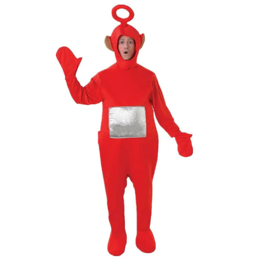 Book Week Teletubbies Adult Tinky Winky Jumpsuit & Hat Costume Cosplay Party