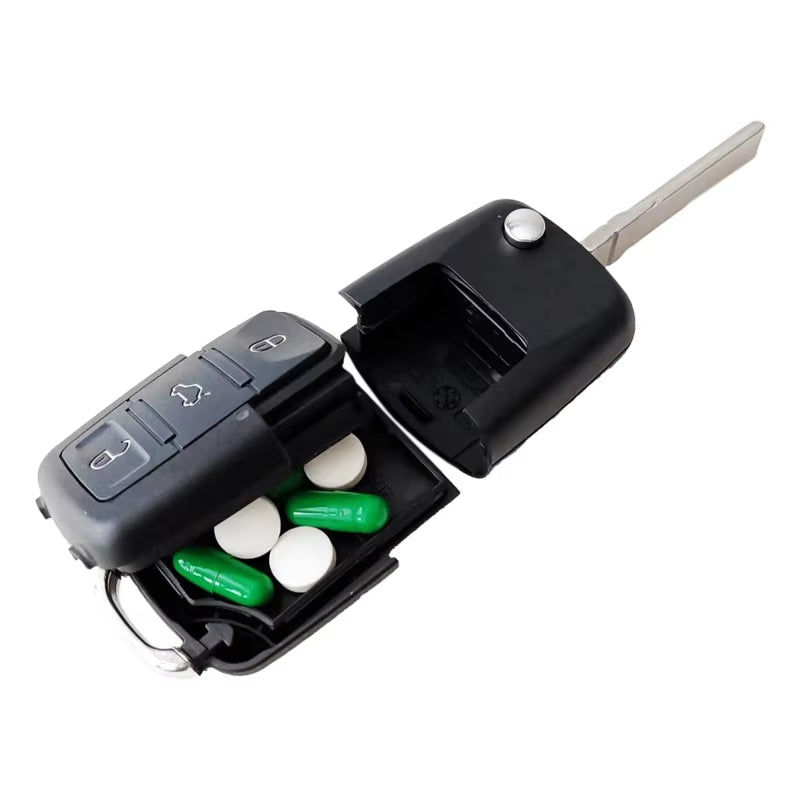 Fake Car Key Storage Box Hide Secret Compartment Coin Jewelry Case for Small Items Earrings Rings Stash Diversion Safe Discreet