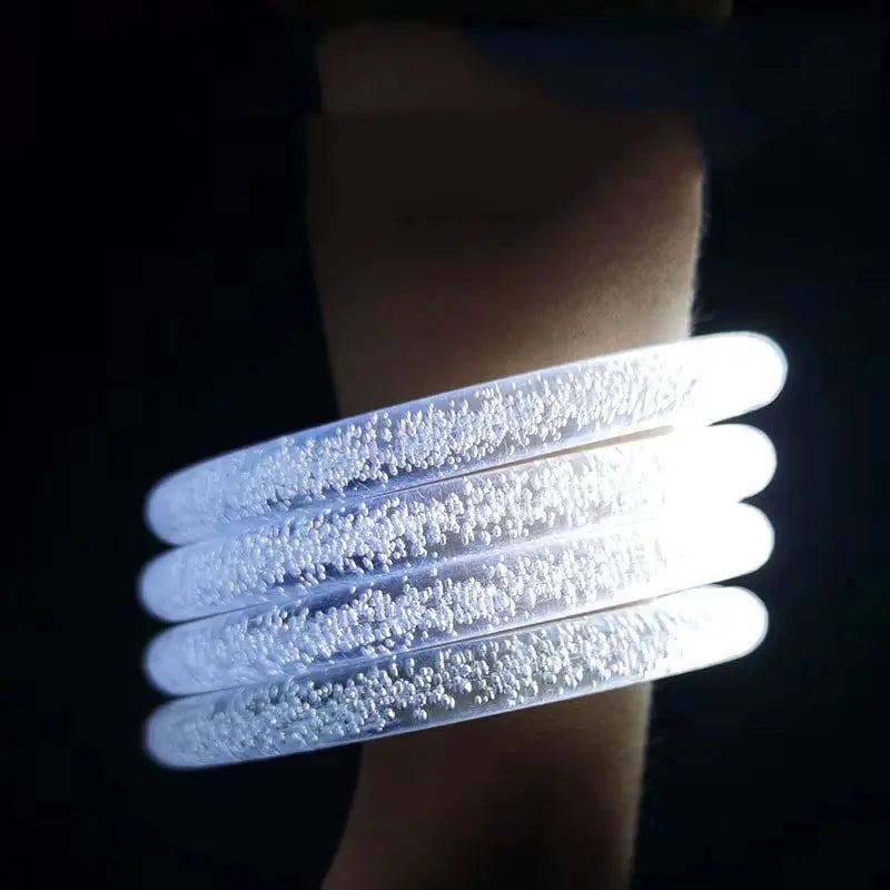6Pcs LED Stick Bracelets Flashing Bracelet Luminous for Children Adult Wedding Birthday Glow in the Dark Party Supplies