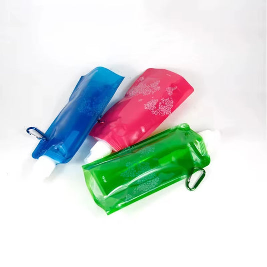 500Ml Portable Ultralight Foldable Silicone Folding Water Bottle Water Bag Outdoor Hiking Camping Soft Flask Water Bag