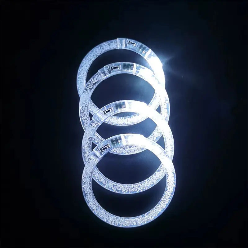 6Pcs LED Stick Bracelets Flashing Bracelet Luminous for Children Adult Wedding Birthday Glow in the Dark Party Supplies