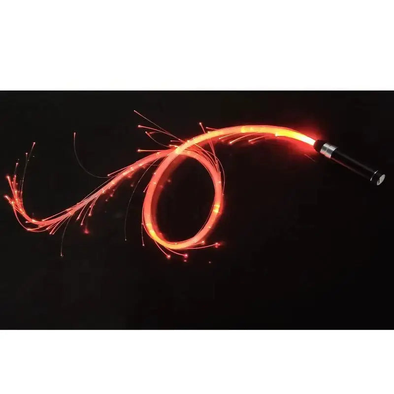 USB Chargeable Colorful LED Fiber Optic Whip Dance Whip Glowing Hand Rope Flash Whip Atmosphere Props for Dance Festival Party