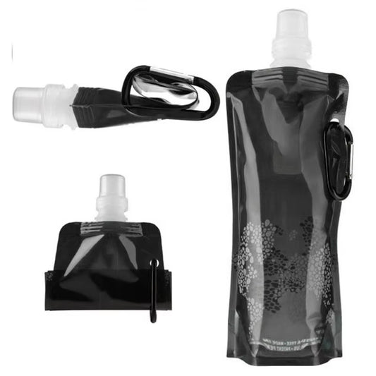 500Ml Portable Ultralight Foldable Silicone Folding Water Bottle Water Bag Outdoor Hiking Camping Soft Flask Water Bag